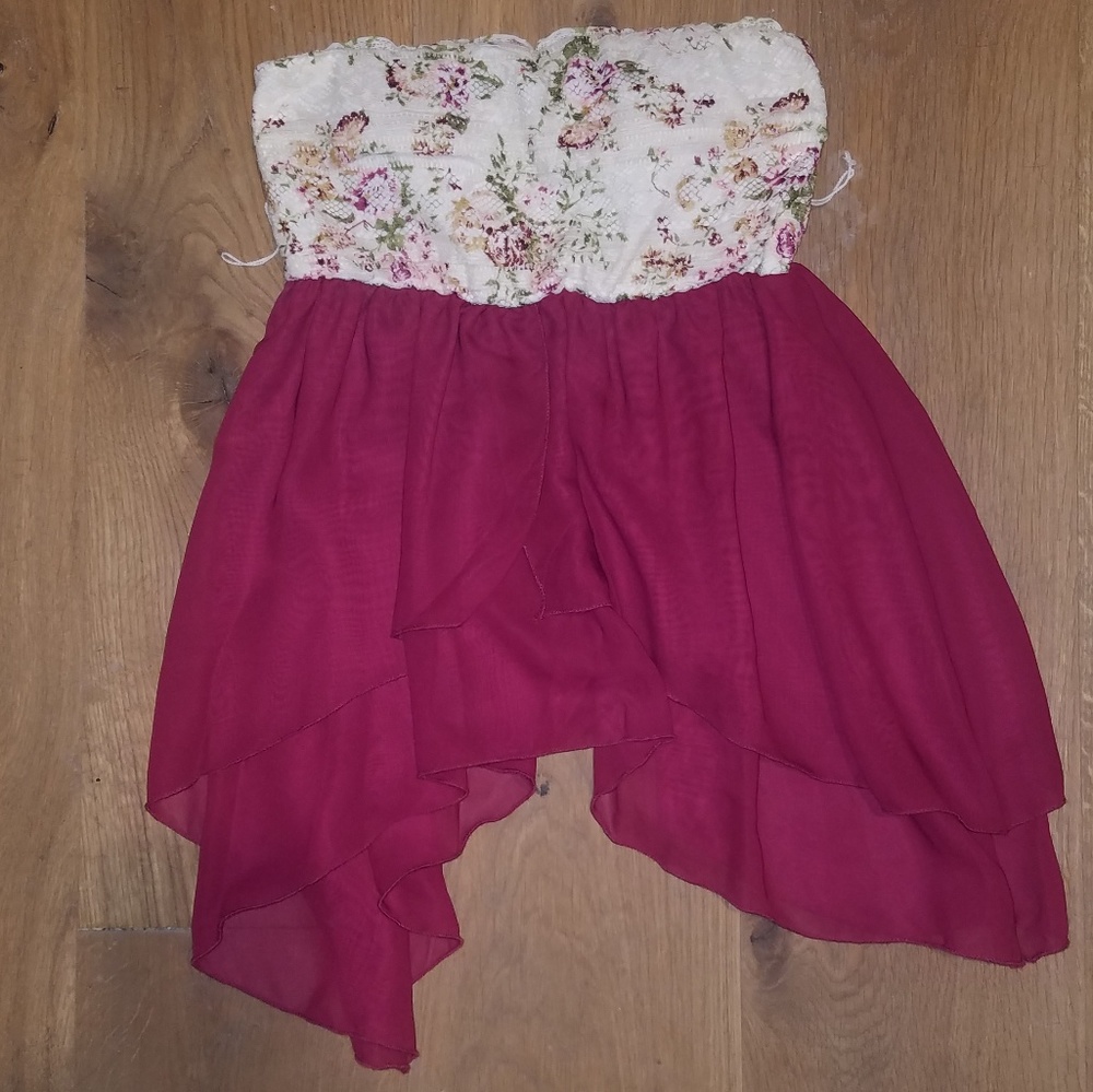 Strapless Flowy Top